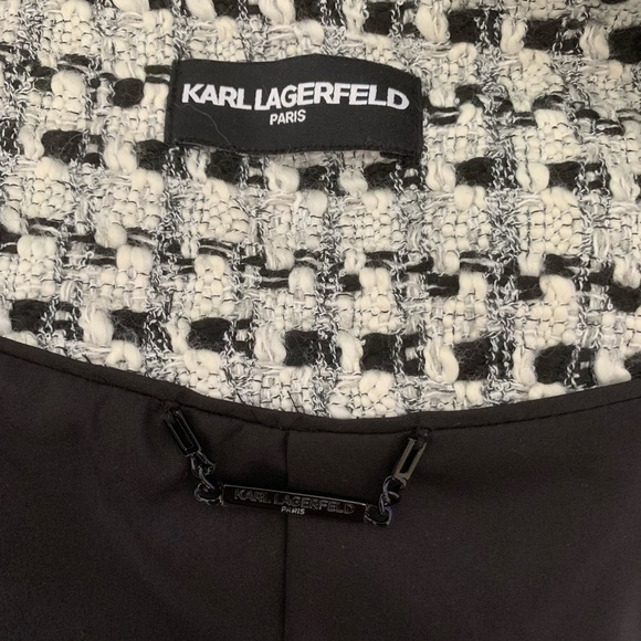 Karl Lagerfeld buclay tweed jacket size Small P - Picture 7 of 8